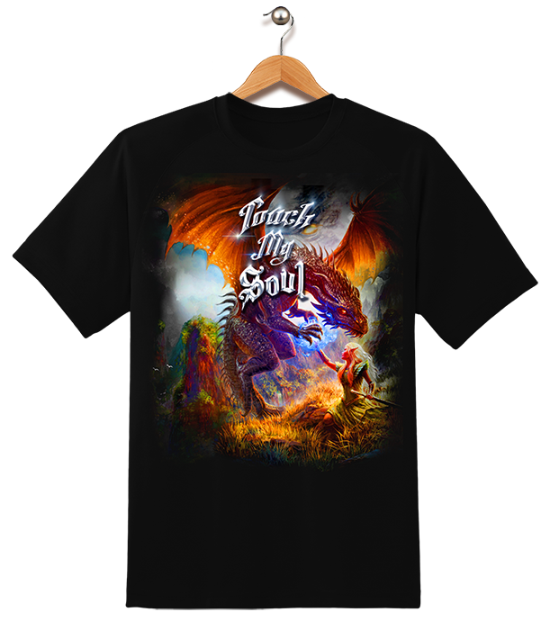 touch my soul dragon t-shirt design