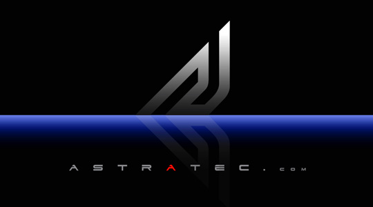 astratec logo business card design